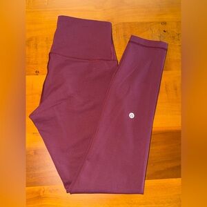 lululemon athletica Kids Maroon Leggings